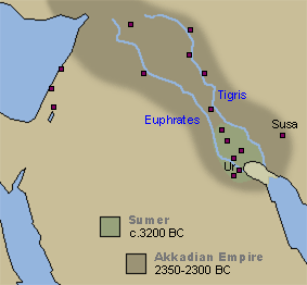 Sumer-Akkad Map